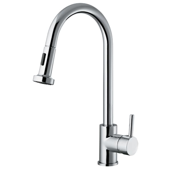 Vanity Art 16 Inch Kitchen Faucet Single Hole And Single Handle Lead Free Kitchen Faucet Polished Chrome Brushed Nickel