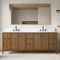Vanity Art Freestanding Bathroom Vanity With Sink And Engineered Stone Top
