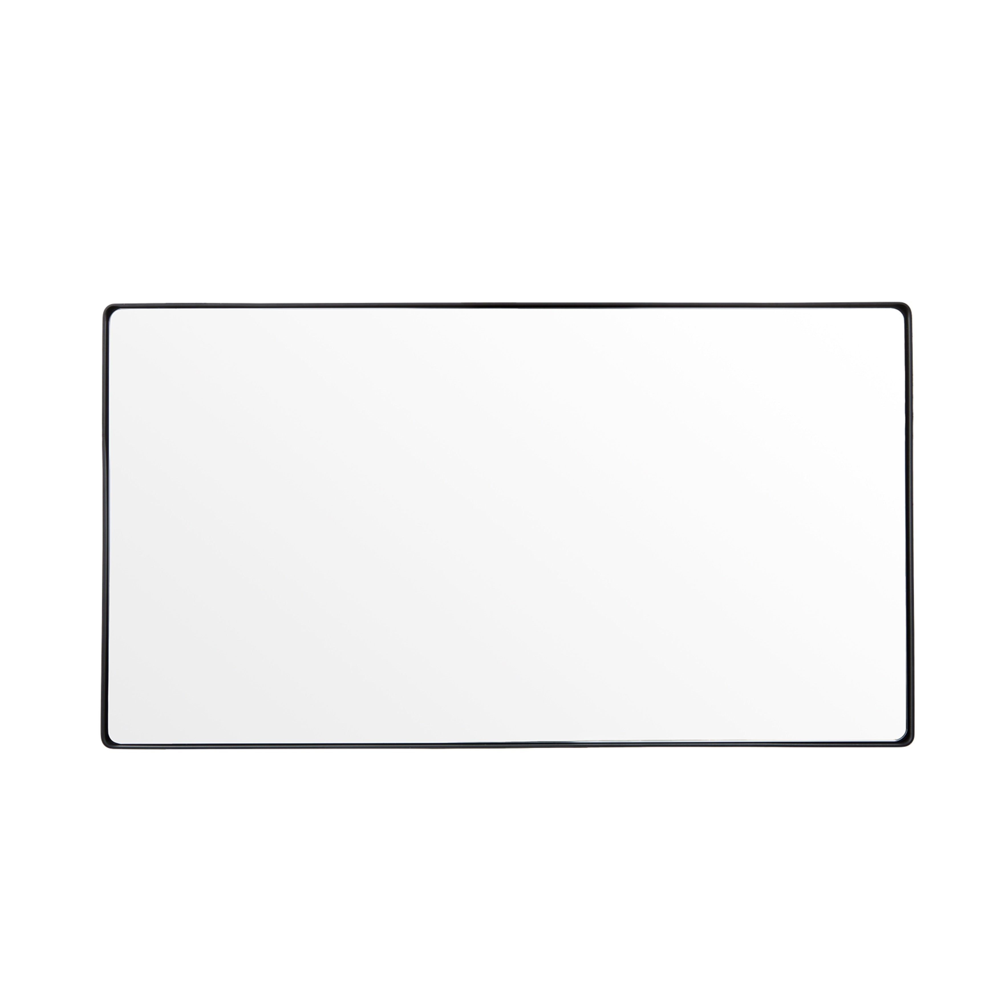 Varaluz Casa Kye Black Rounded Rectangular Wall Mirror