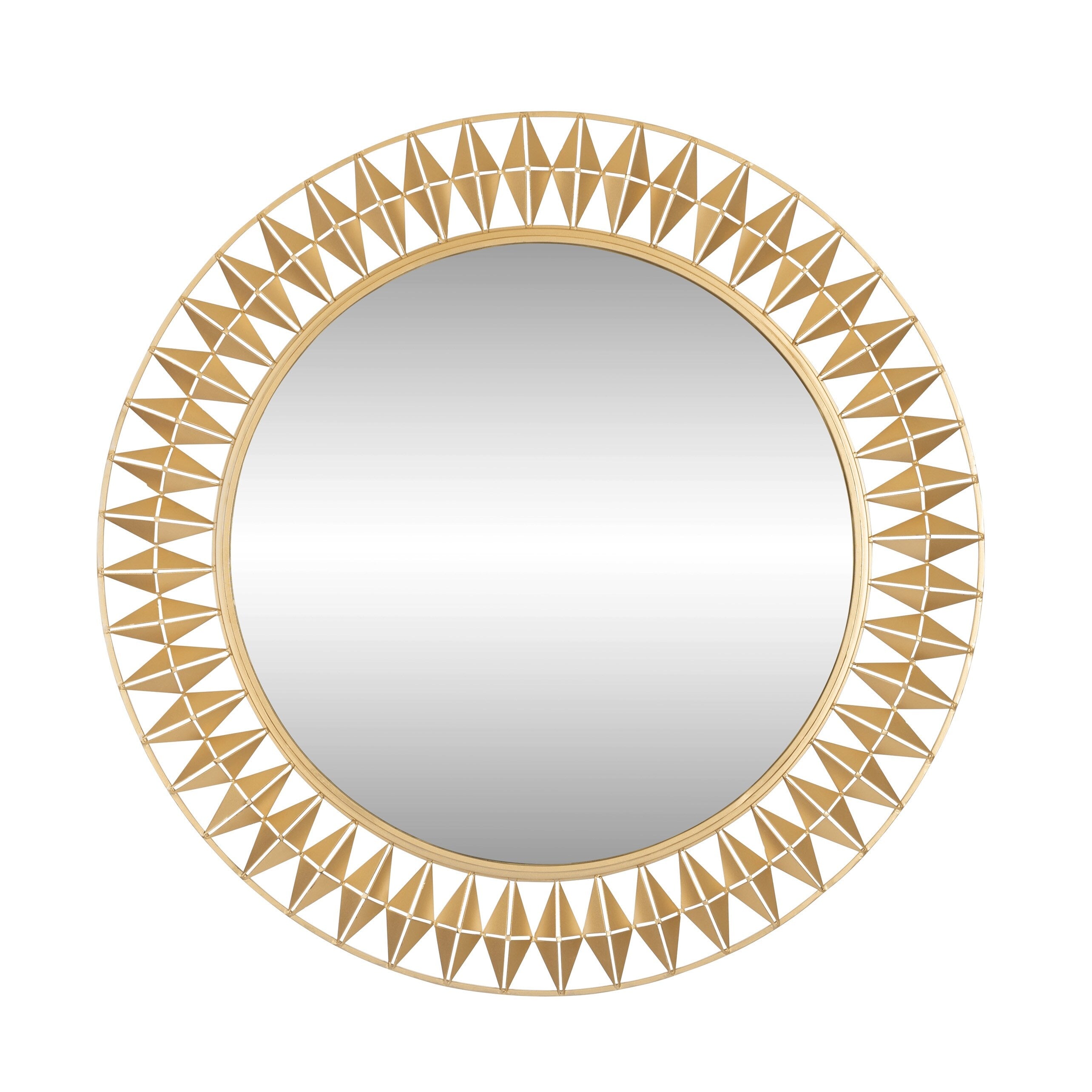 Varaluz Forever 33 Inch French Gold Round Mirror
