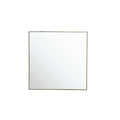 Varaluz Kye 30 Inch Black Rounded Square Wall Mirror