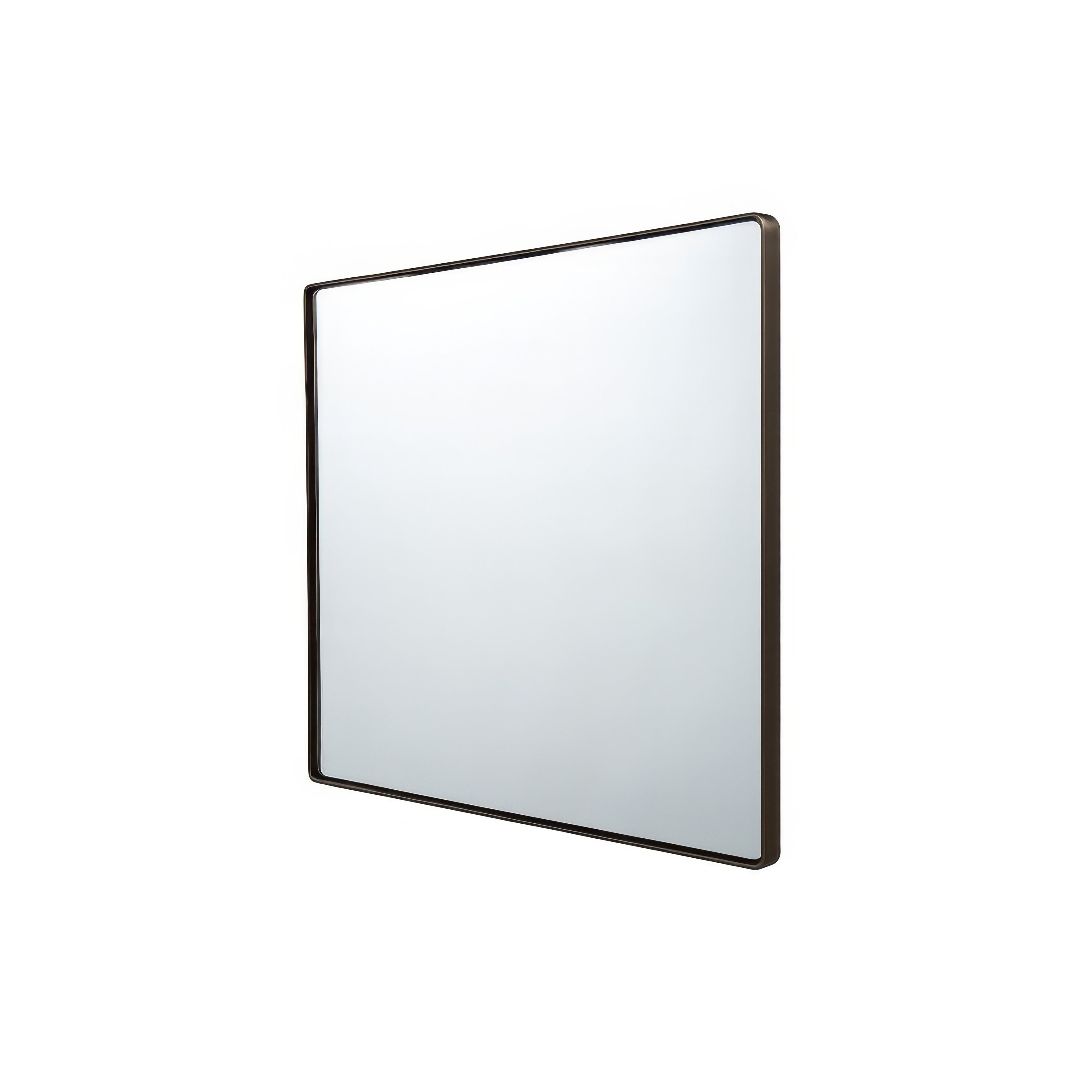 Varaluz Casa Kye Rounded Polished Nickel Rectangular Wall Mirror