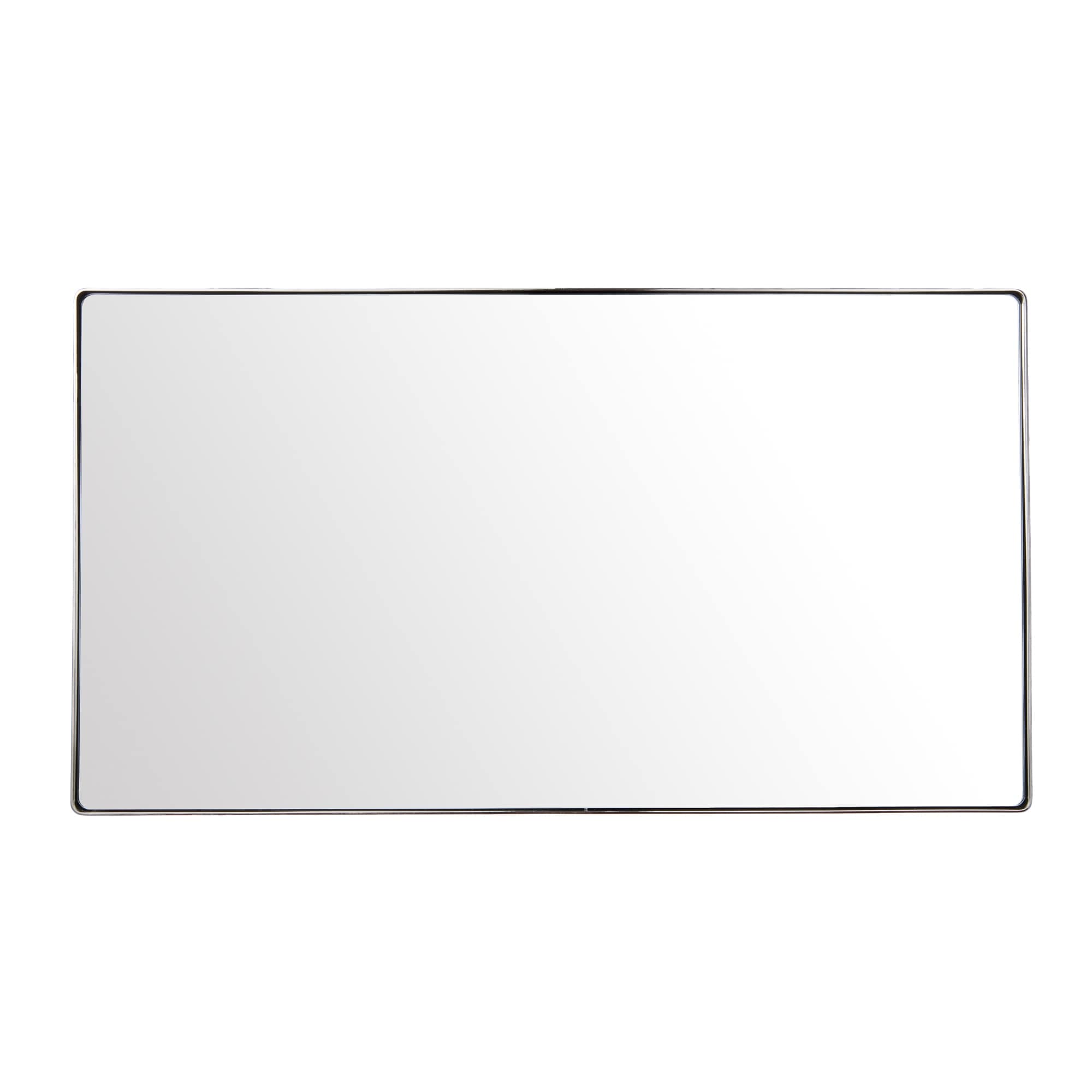 Varaluz Casa Kye Polished Nickel Rounded Rectangular Wall Mirror