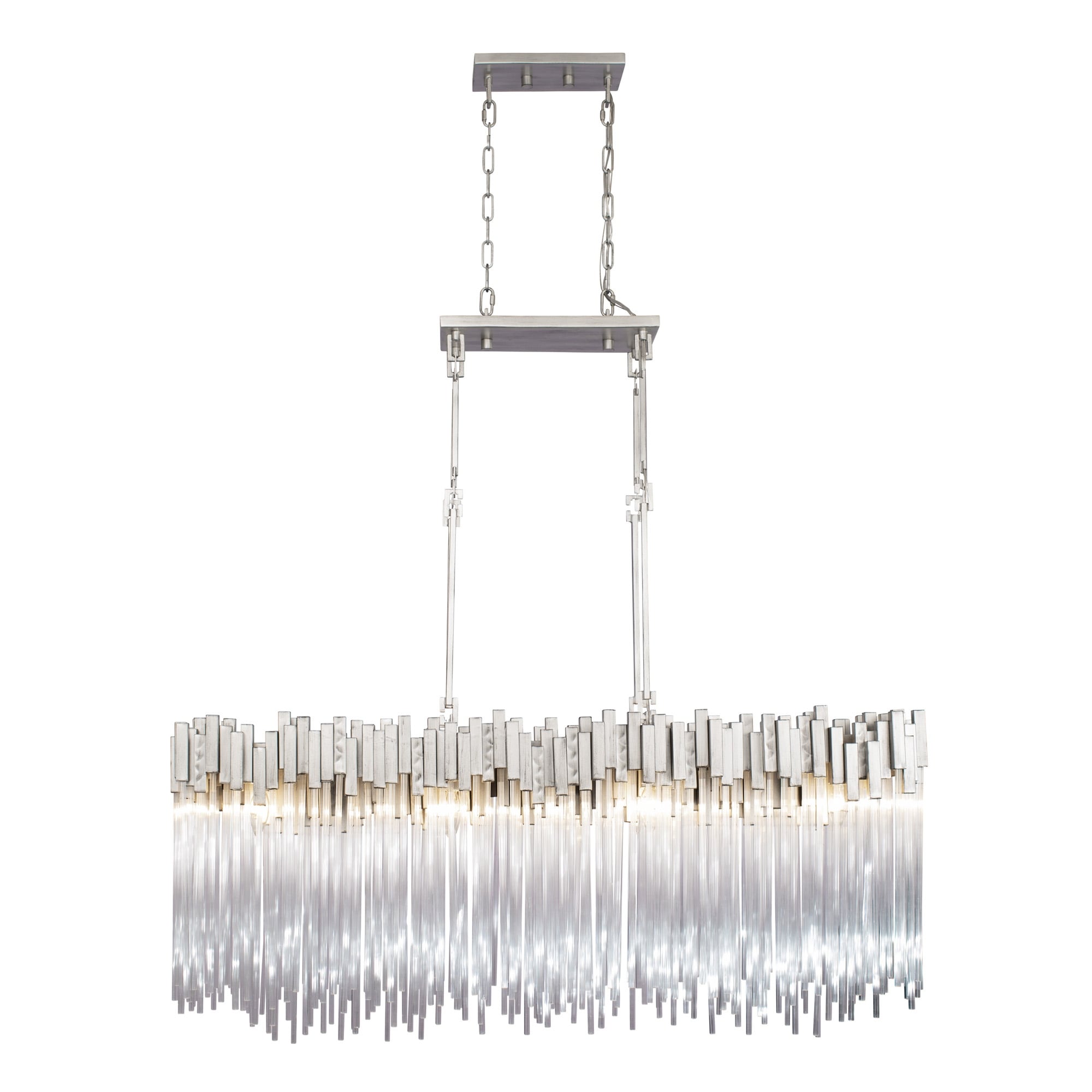 Varaluz Matrix 8 Light Havana Gold Linear Pendant