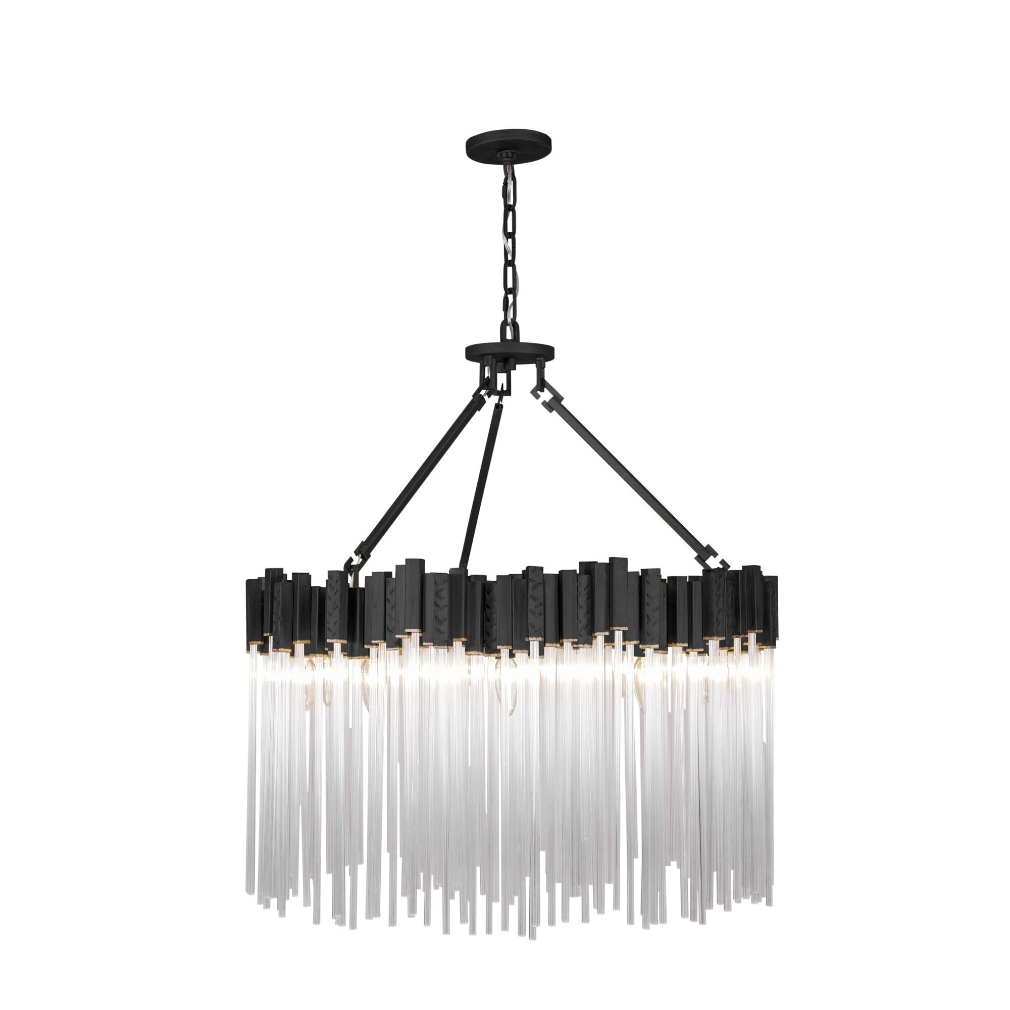 Varaluz Matrix 10 Light Havana Gold Pendant