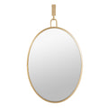 Varaluz Casa Stopwatch Gold Oval Powder Room Mirror
