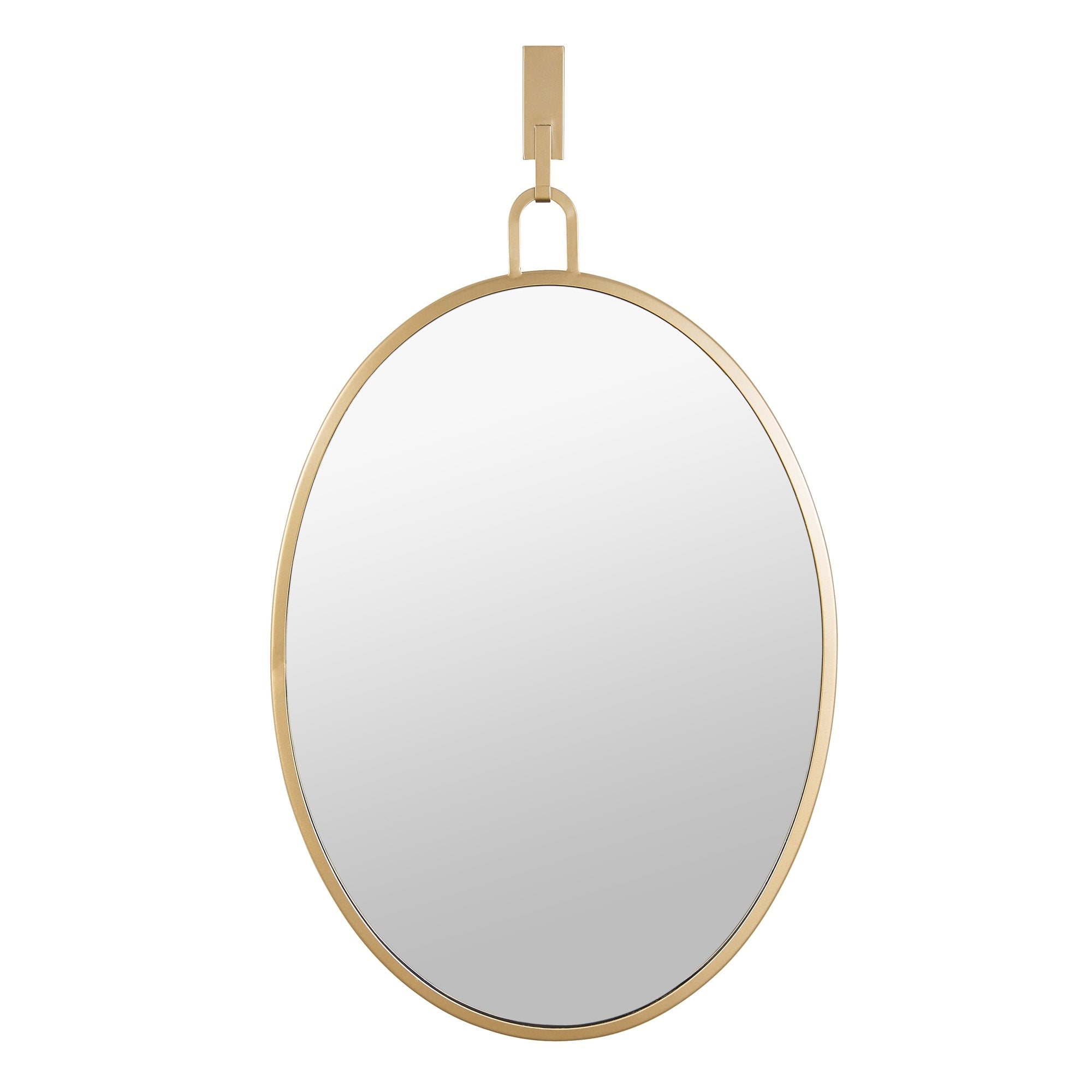 Varaluz Casa Stopwatch Gold Oval Powder Room Mirror