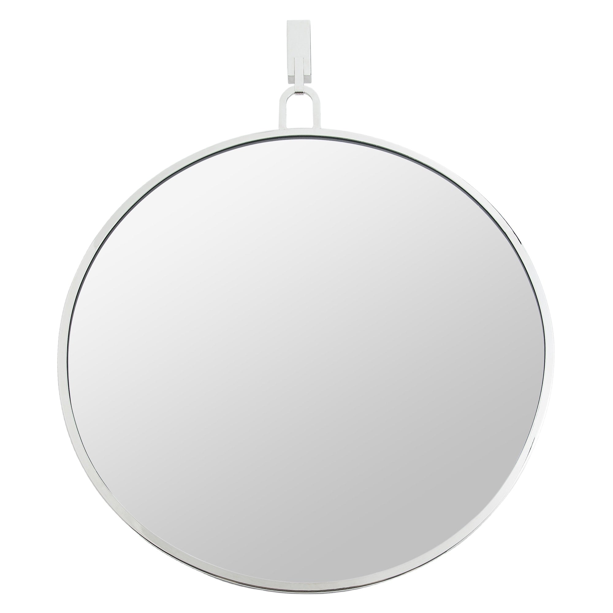 Varaluz Casa Stopwatch 30 Inch Polished Nickel Round Accent Mirror