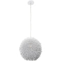 Varaluz White Urchin Pendant