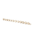 Varamala Beige Dark Beige Paper Mache Sphere Garland