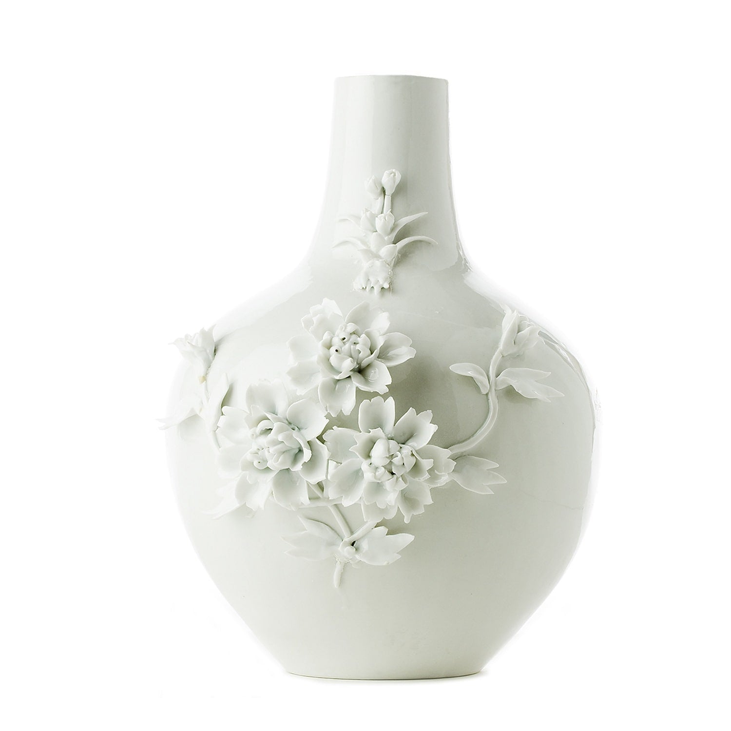 Vase 3D Rose White