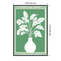 Vase Silhouette By Casa Cartissi Framed Canvas Wall Art Print
