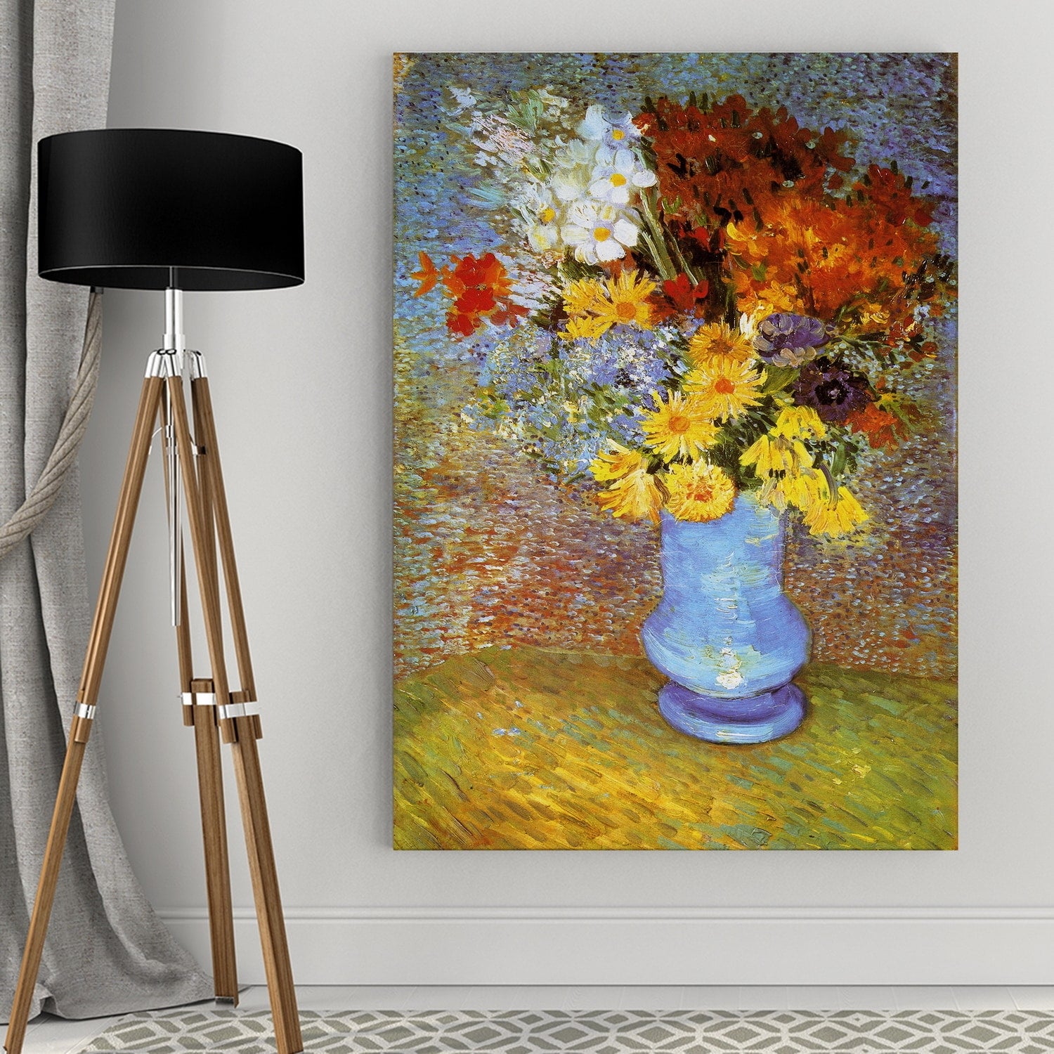 Vincent Van Gogh Vase Of Flowers Wrapped Canvas Art