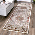 Vaso Collection Traditional Polypropylene Area Rug.