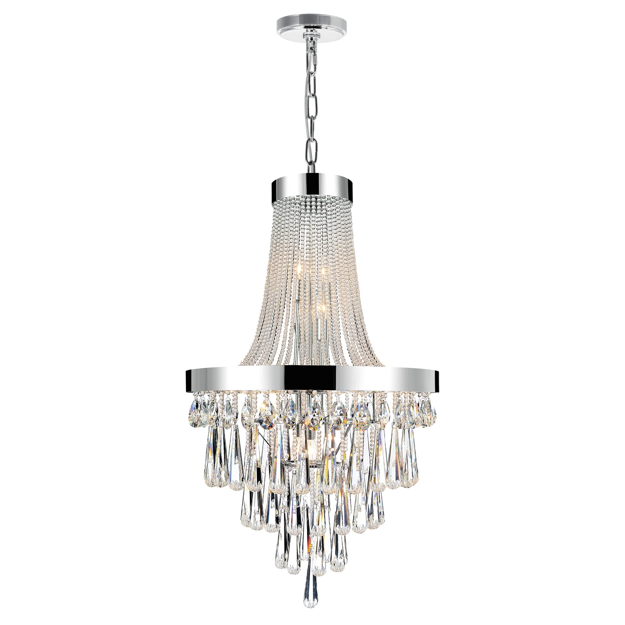 Silver Orchid Kersten Chrome 13 Light Chandelier