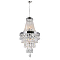 Silver Orchid Kersten Chrome 6 Light Chandelier