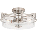 Vaxcel Lighting Addison 2 Light 15 Wide Semi Flush Drum Ceiling
