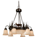 Vaxcel Lighting Bryce 9 Light 28 1 2 Wide Chandelier With Elk Accents