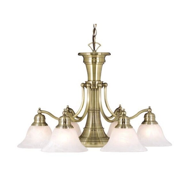 Vaxcel Lighting Ch30307 Standford 7 Light Chandelier With Frosted