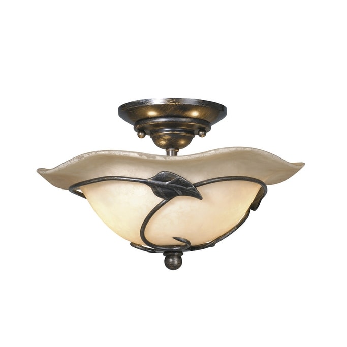 Vaxcel Lighting Vine 2 Light Semi Flush Indoor Ceiling Fixture With
