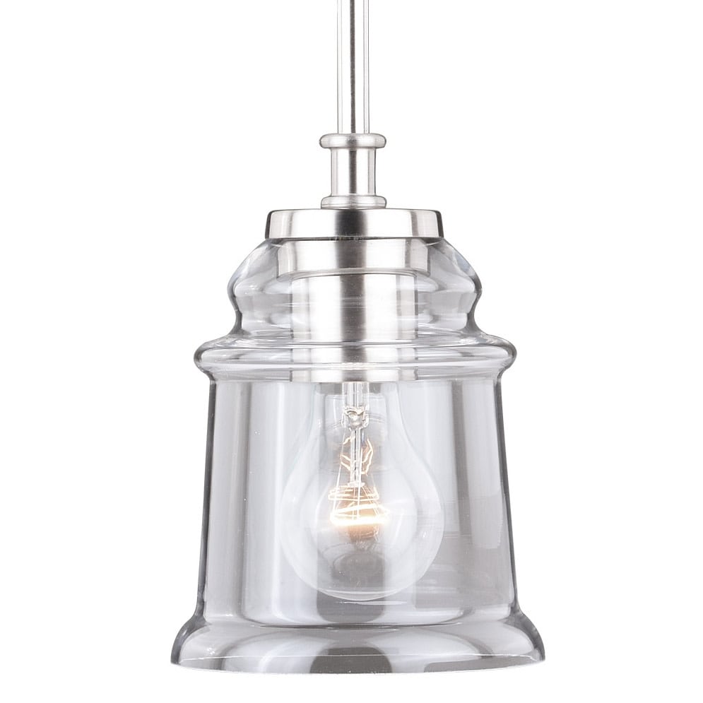 Vaxcel Lighting P0210 Toledo Single Light 5 Wide Crystal Pendant