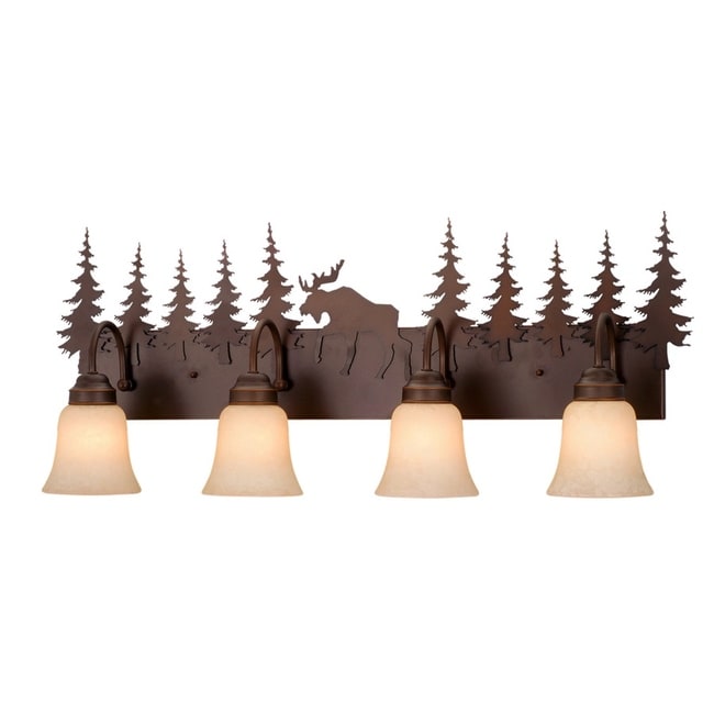 Vaxcel Lighting Vl55604Bbz Yellowstone 4 Light 33 Wide Bathroom