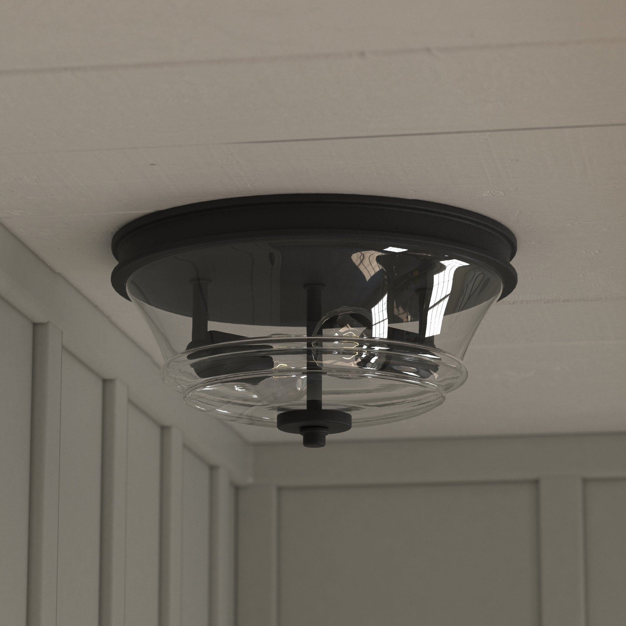 Vaxcel Toledo 13 Flush Mount Natural Brass