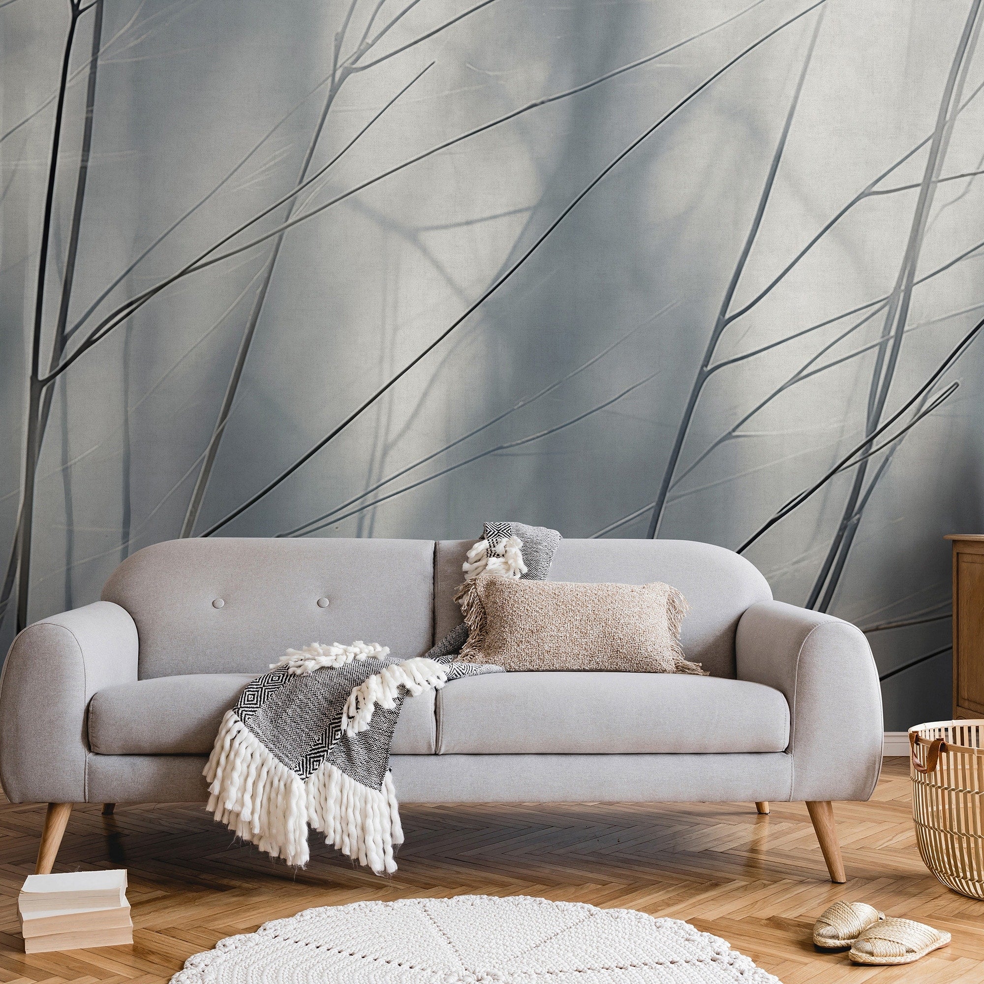 Veer Decor Aeris Gray Wall Mural