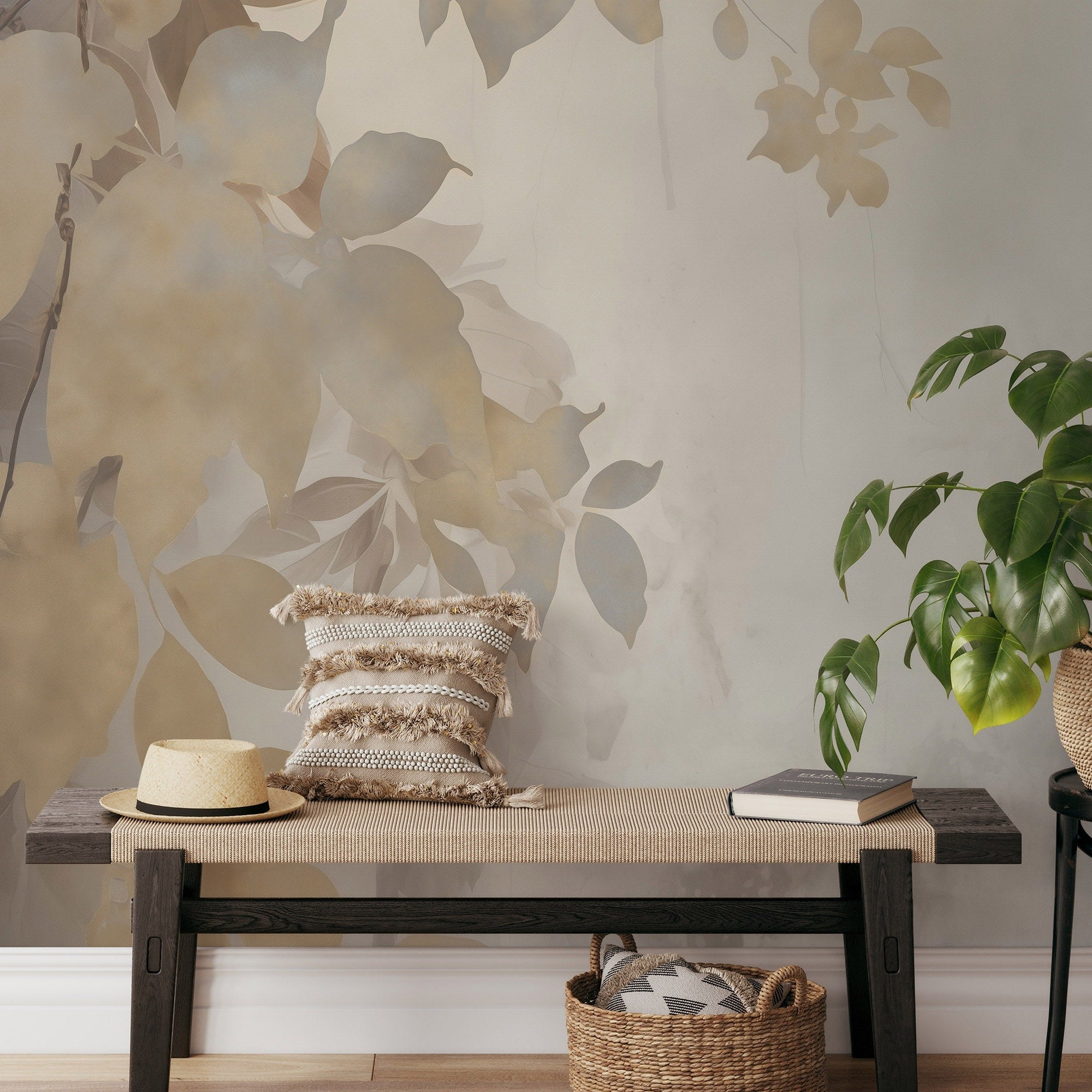 Veer Decor Afterglow Leaves Wall Mural