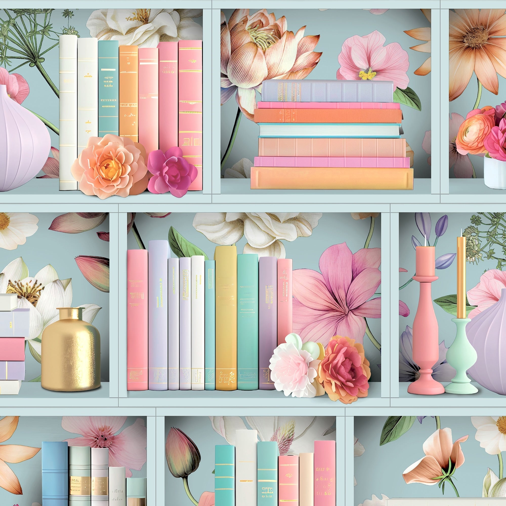 Veer Decor Blossom Shelves Wallpaper