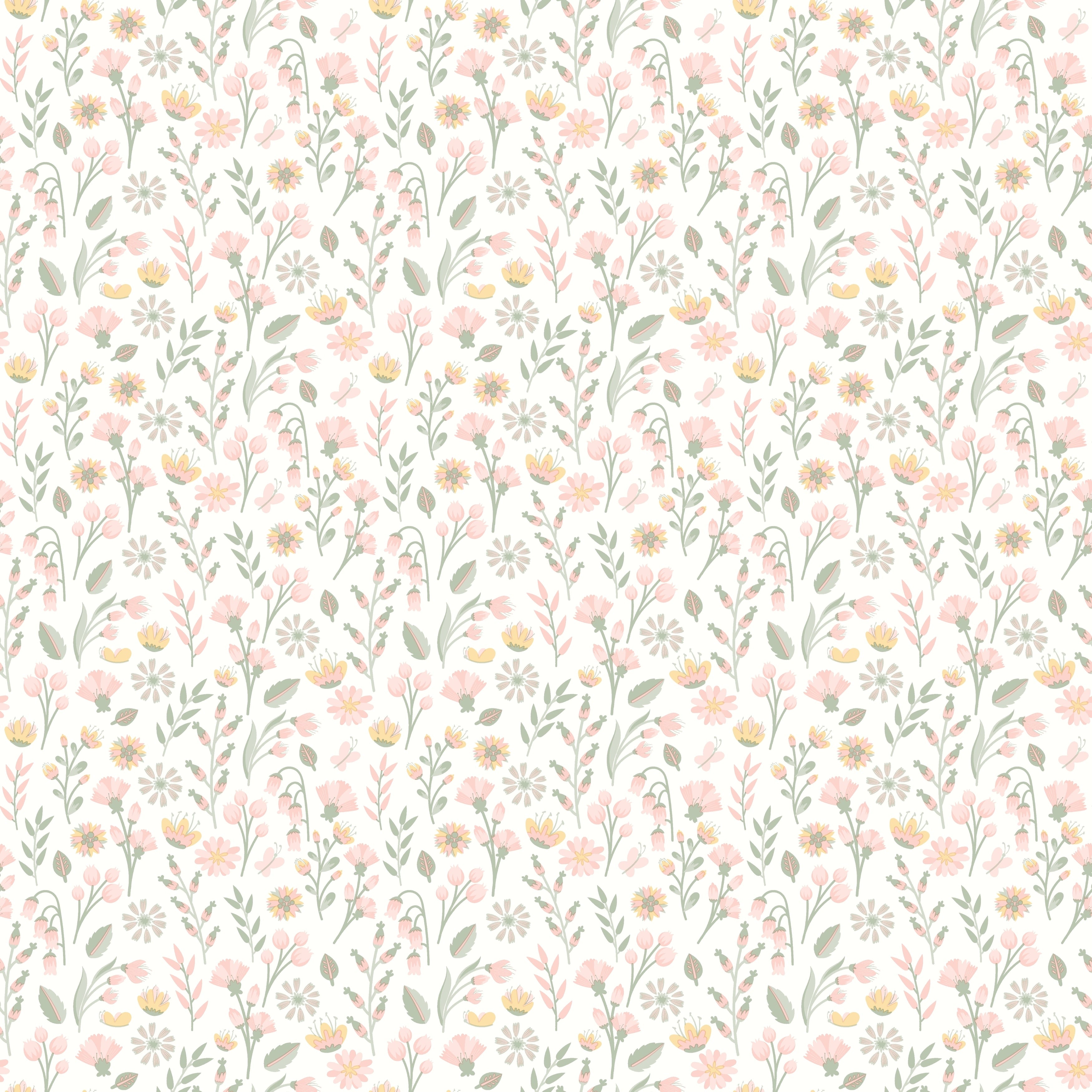 Veer Decor Blushed Meadow Wallpaper