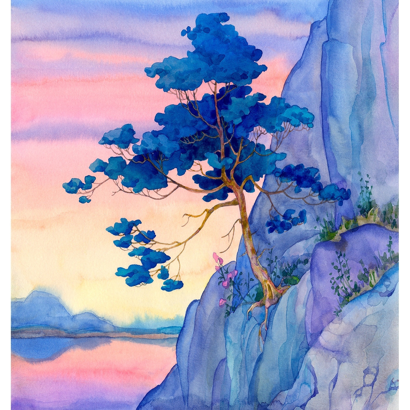 Veer Decor Cliffside Serenity Wall Mural