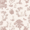 Veer Decor Cottontails Bunny Toile Wallpaper