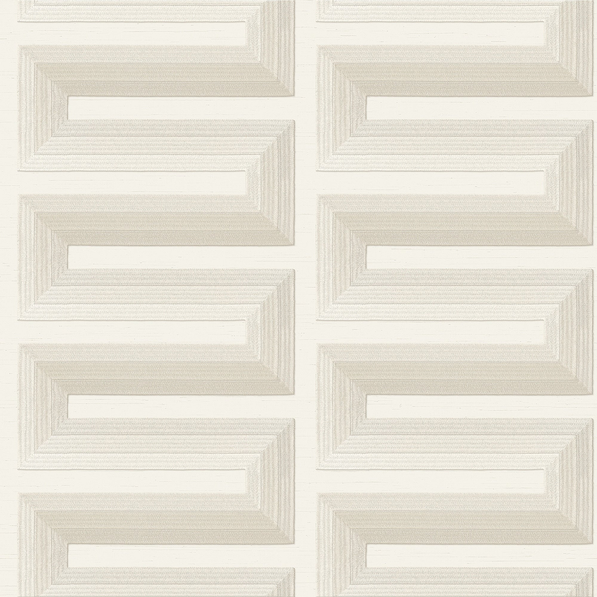 Veer Decor Embroidered Grecian Key Wallpaper