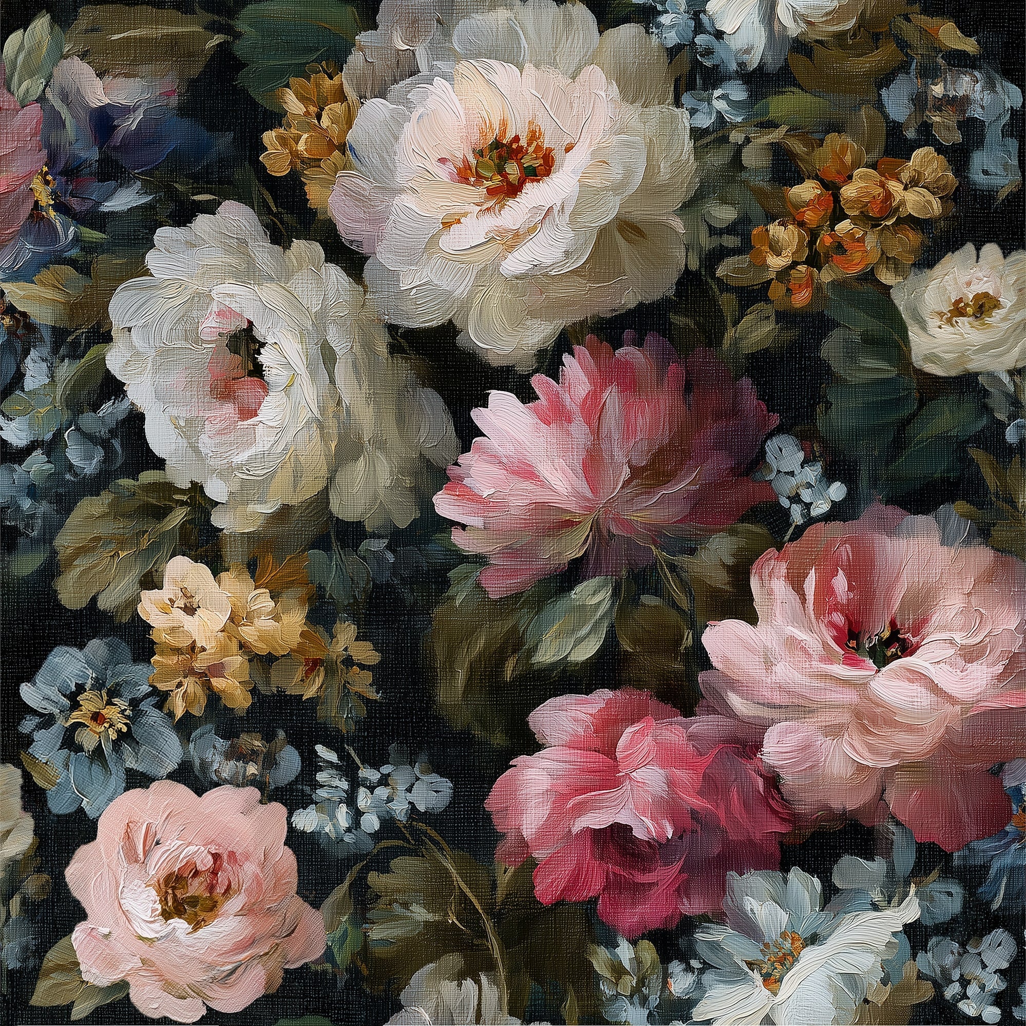 Veer Decor Floral Painting Peel Stick Wallpaper