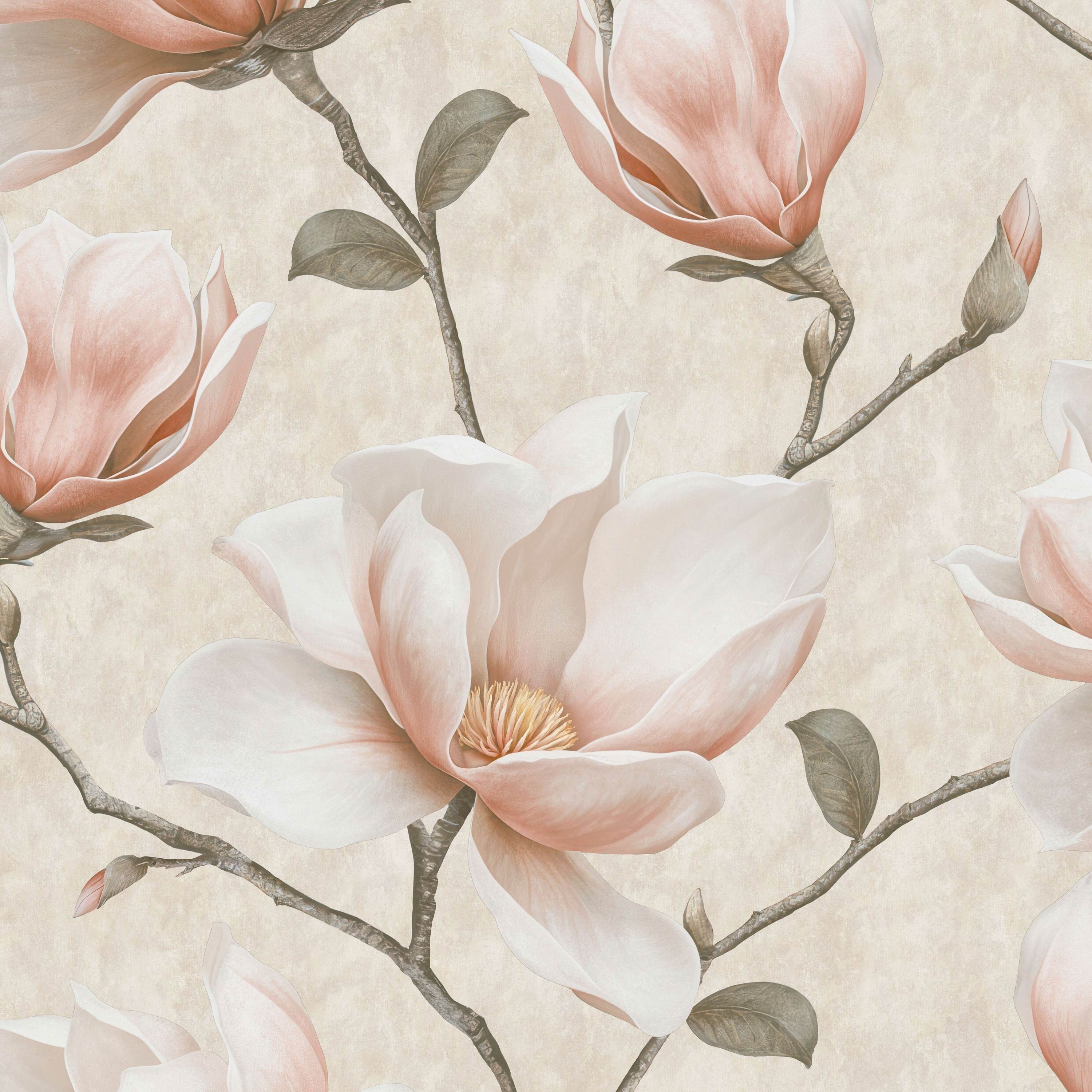 Veer Decor Grand Magnolia Wallpaper