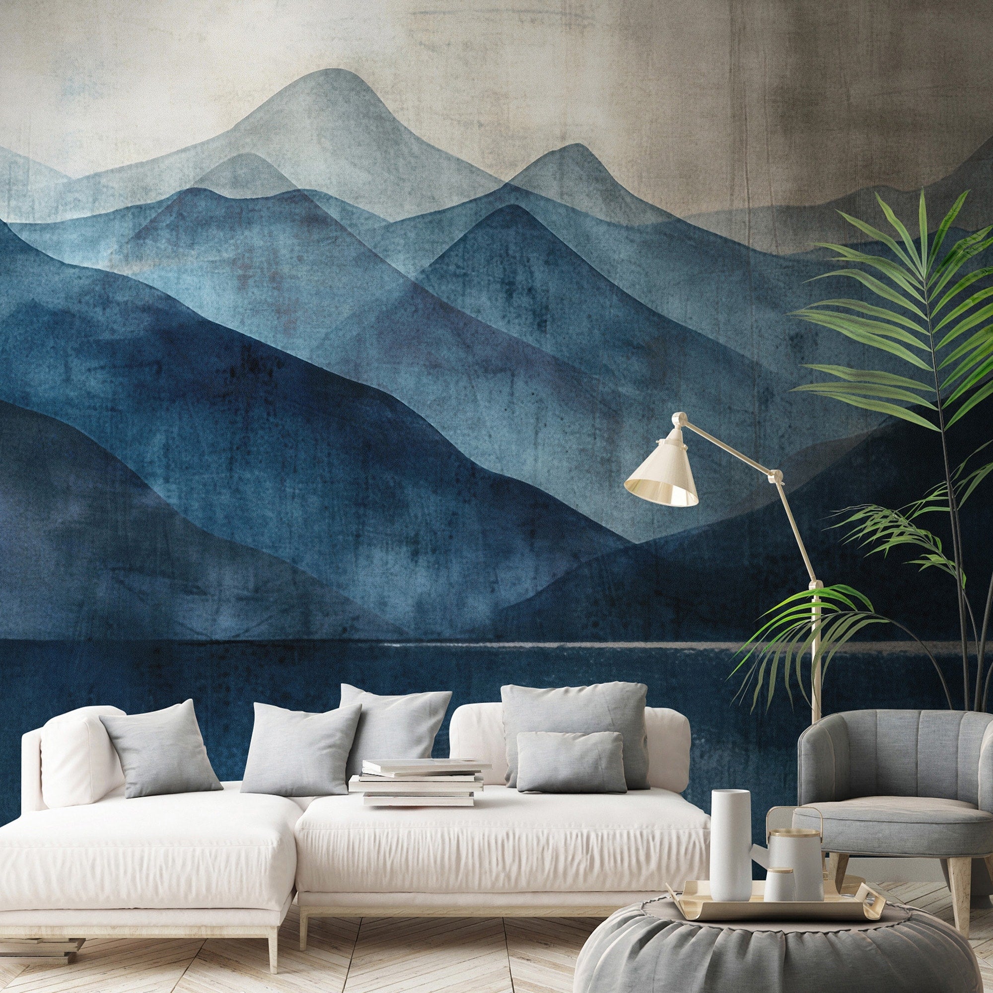 Veer Decor Indigo Silence Blue Wall Mural