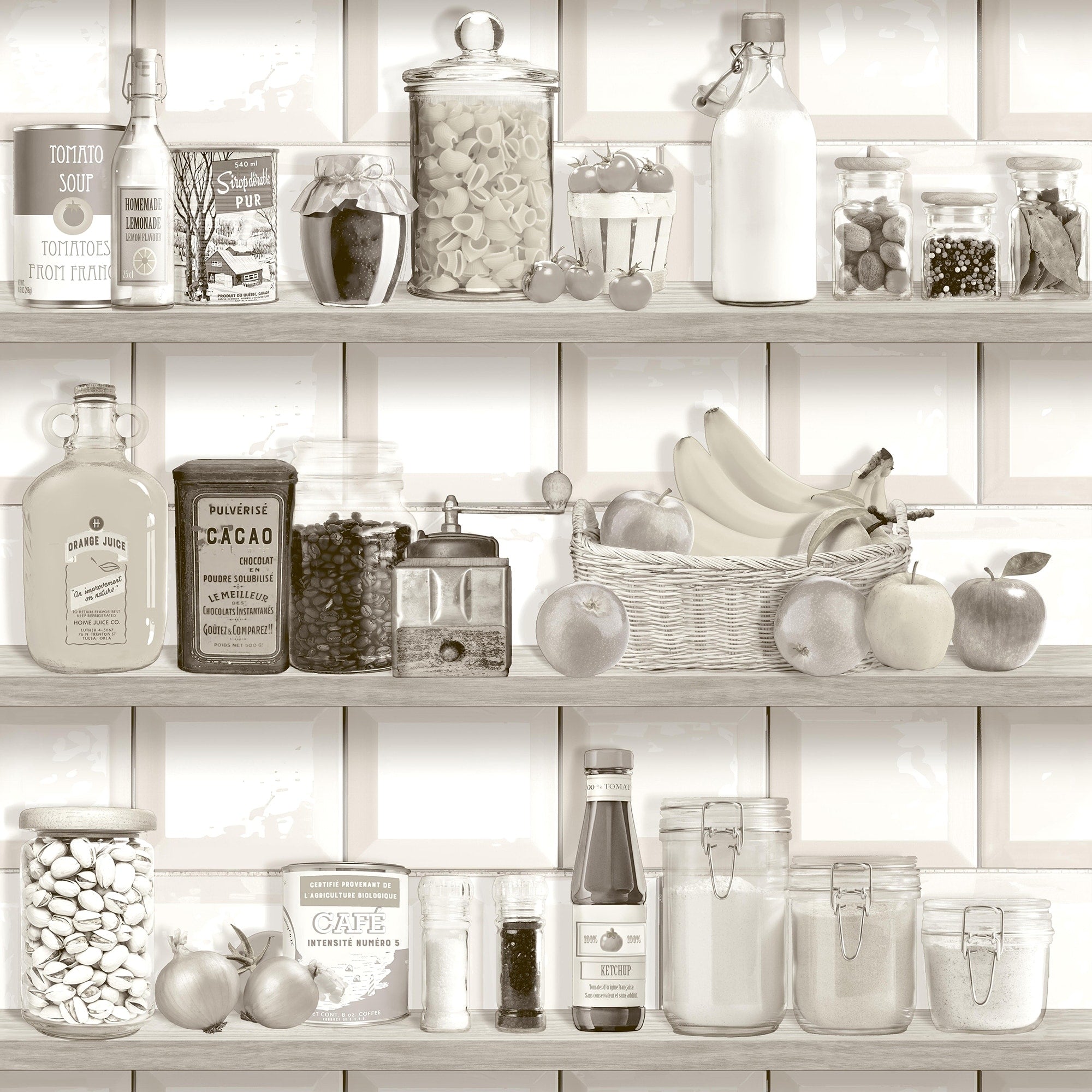 Veer Decor Kitchen Shelf Stories Wallpaper