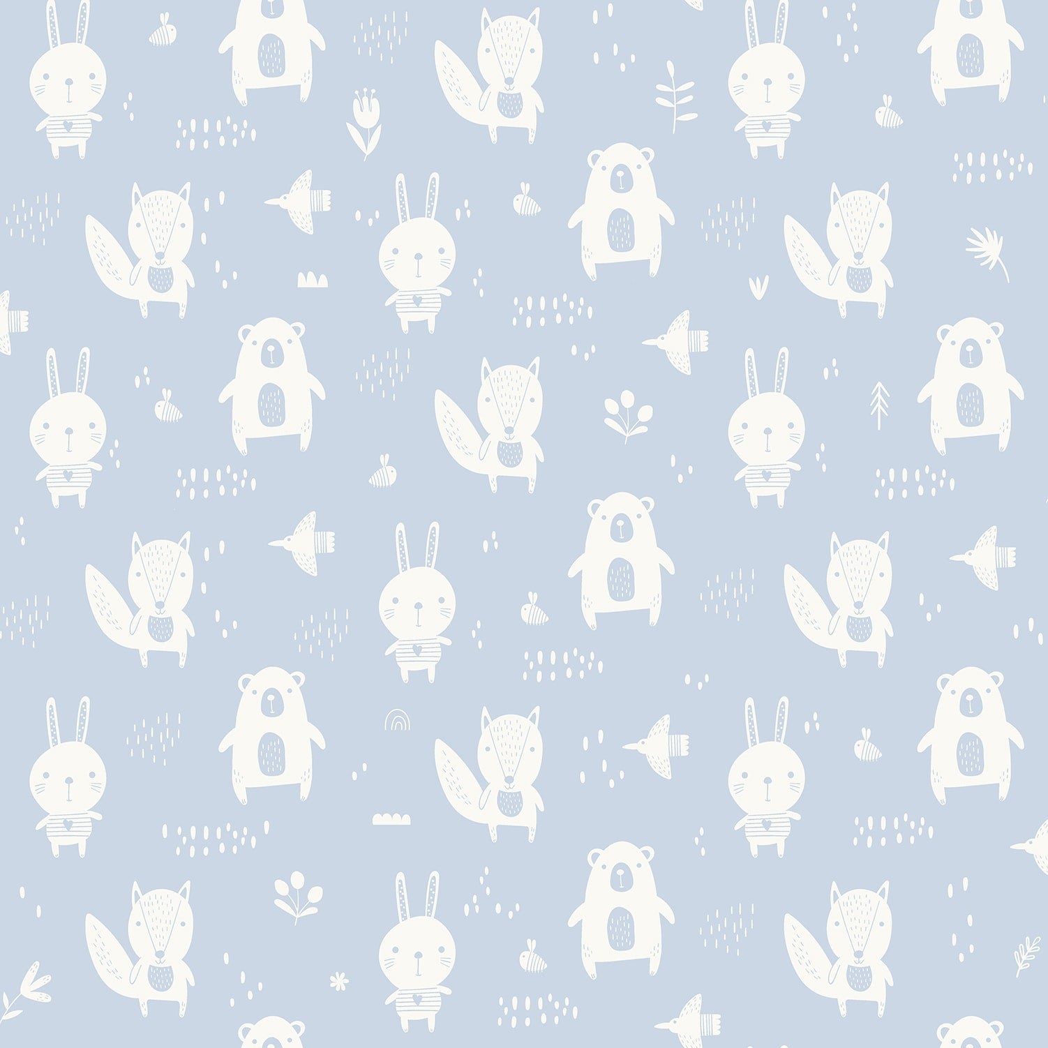 Veer Decor Little Animal Friends Wallpaper
