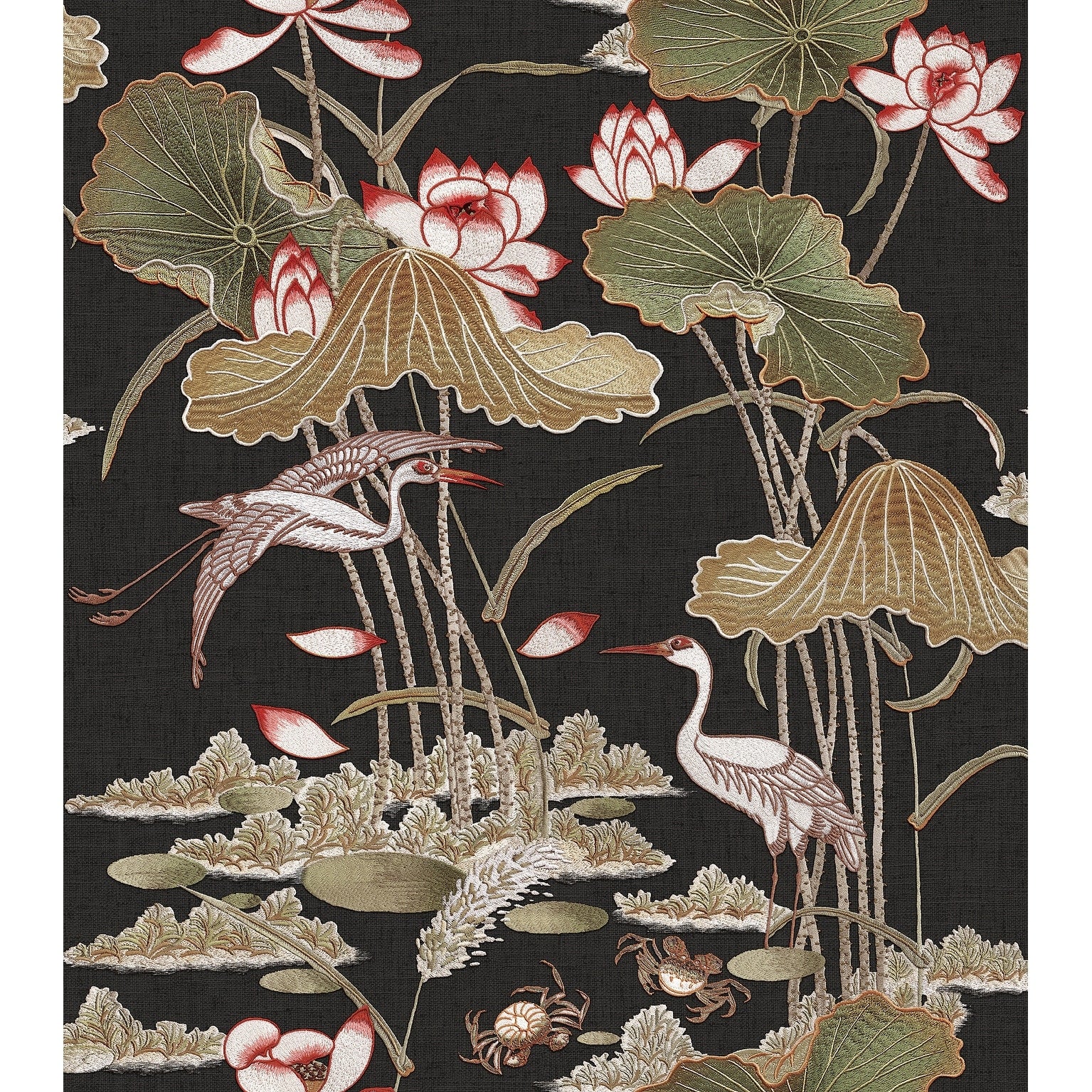 Veer Decor Lotus Pond Tapestry Wallpaper