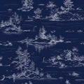 Veer Decor Nessie Novelty Toile Peel And Stick Wallpaper
