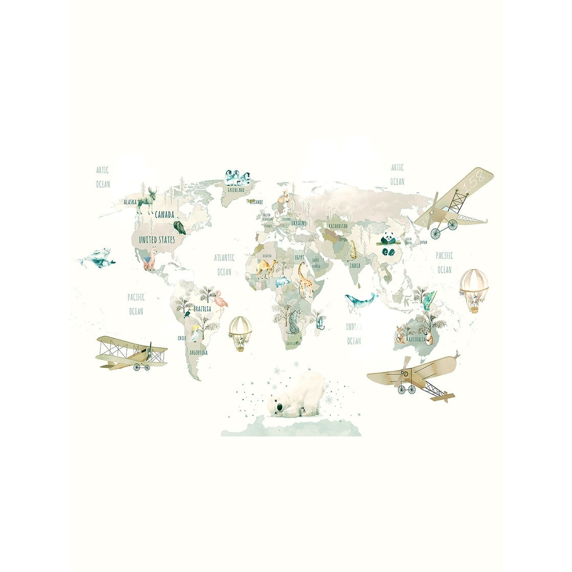 Veer Decor Oh The Places We Will Go Wall Mural