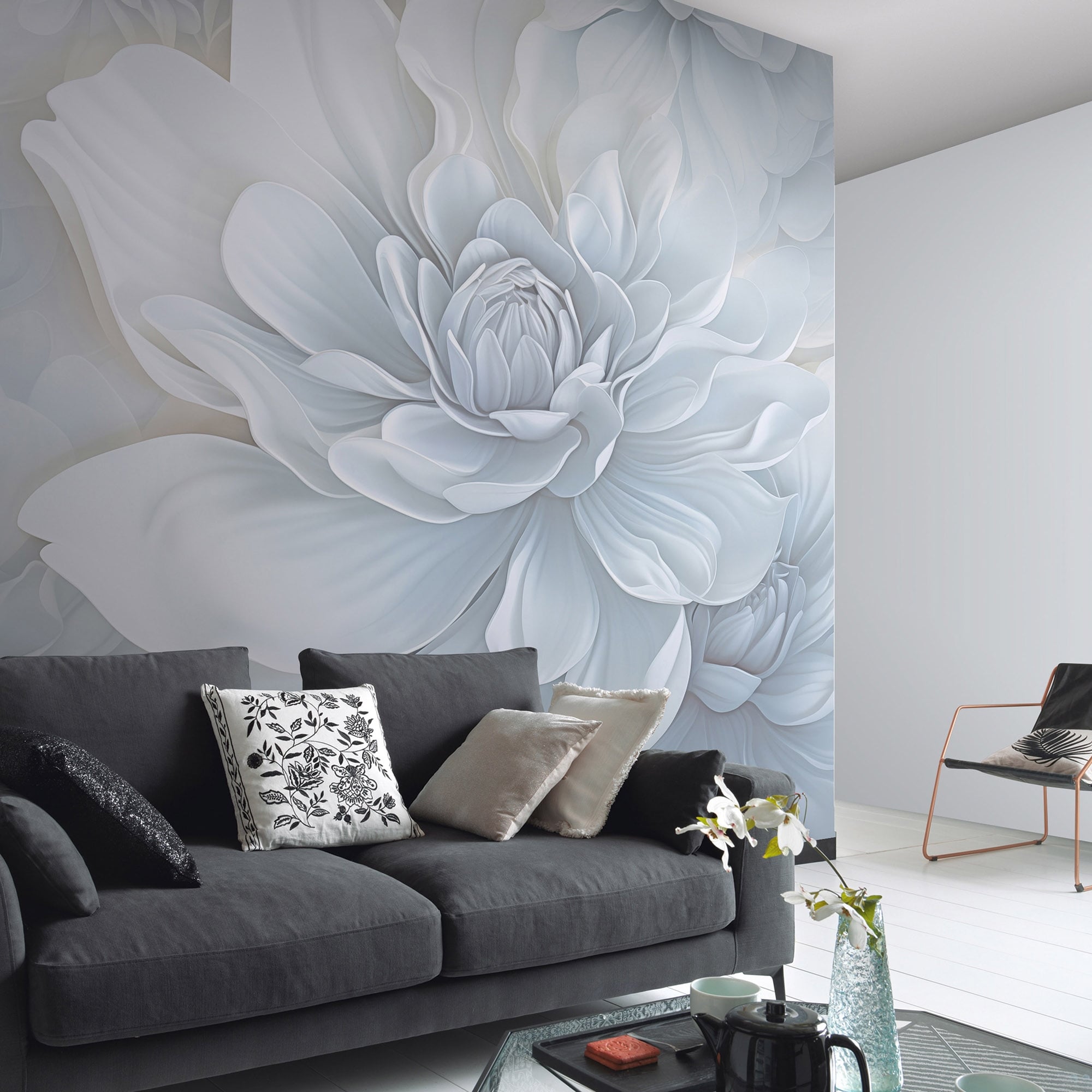 Veer Decor Pale Floral Beauty Wall Mural