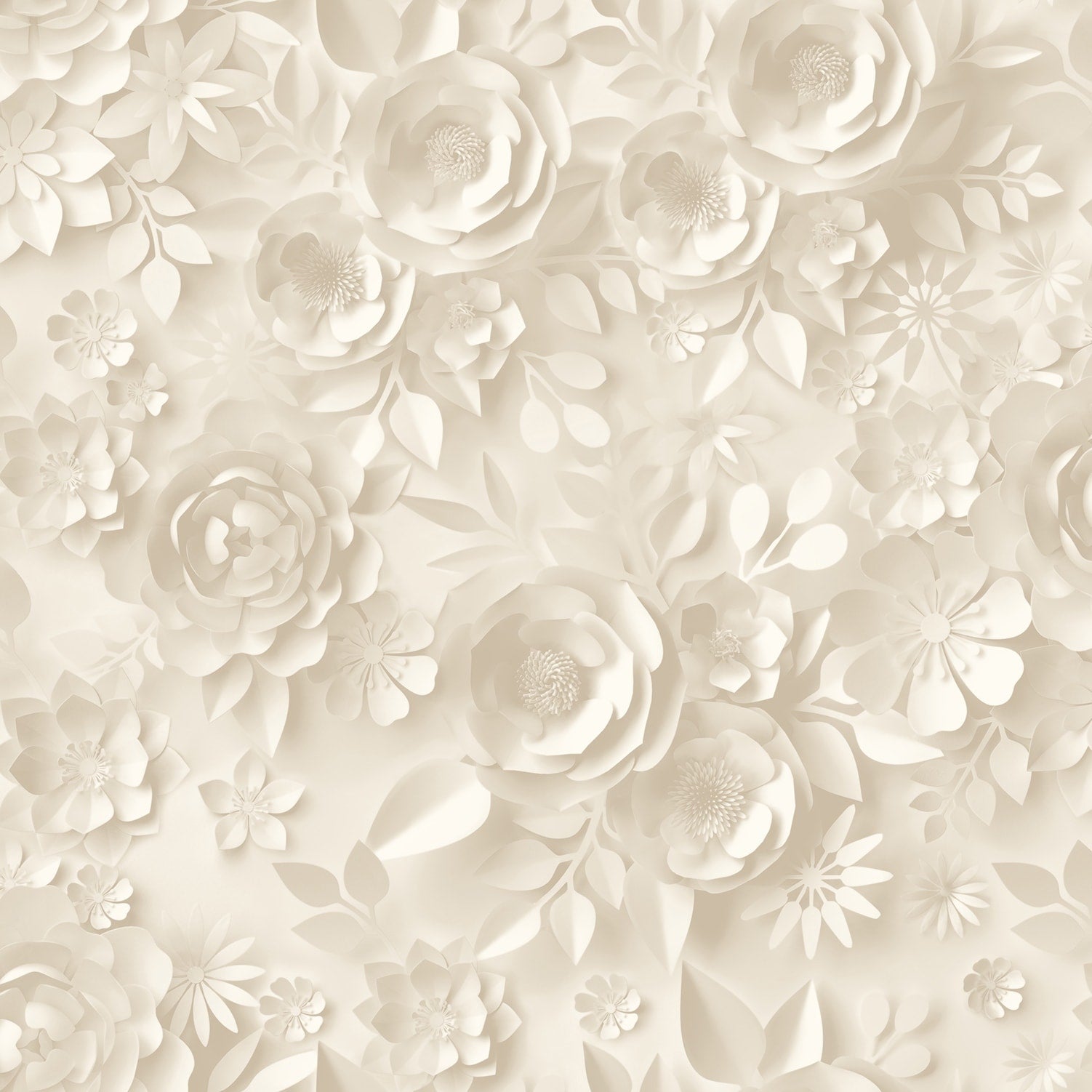Veer Decor Paper Flowers Wallpaper