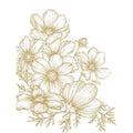 Veer Decor Poppies Linework Wall Mural