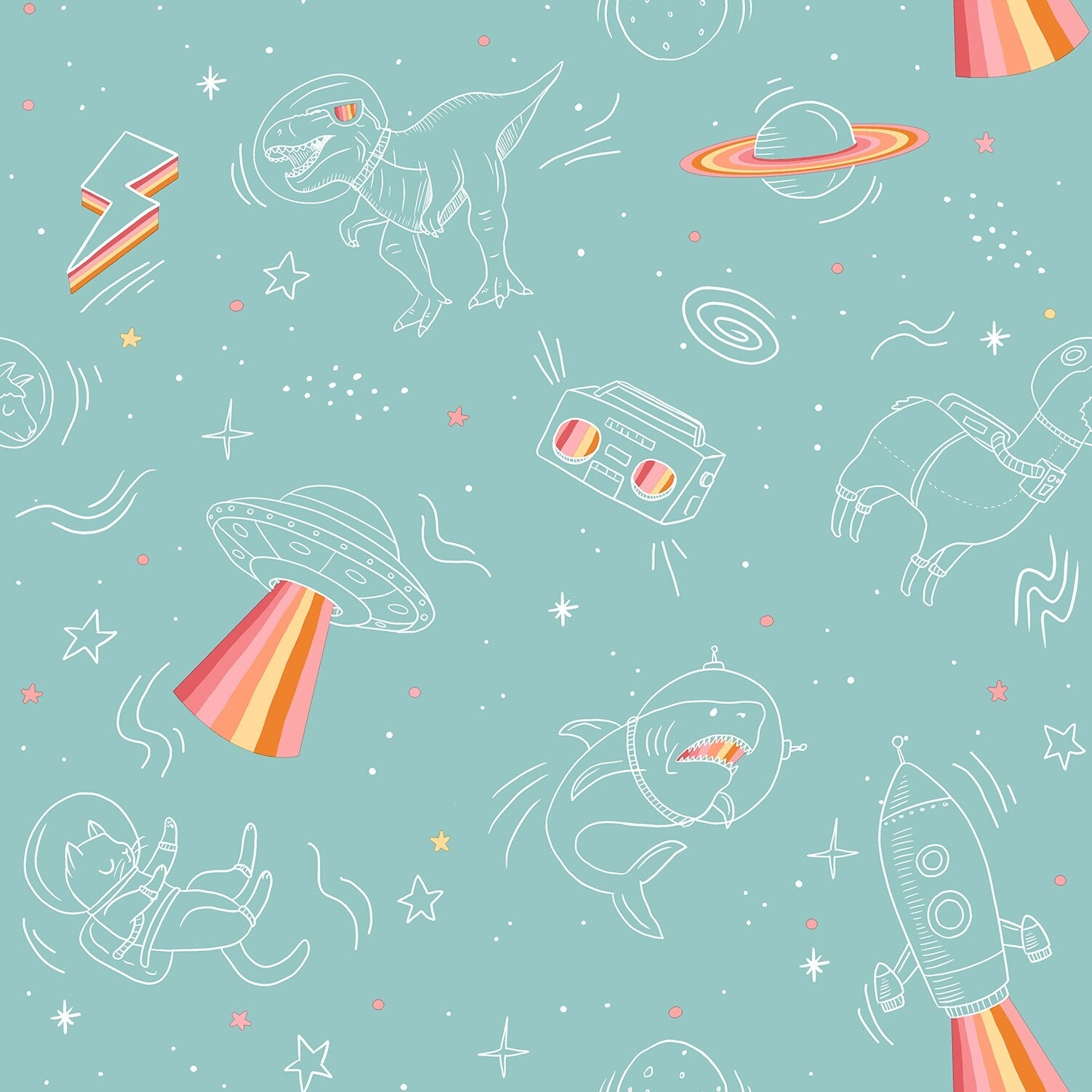Veer Decor Space Adventures Wallpaper