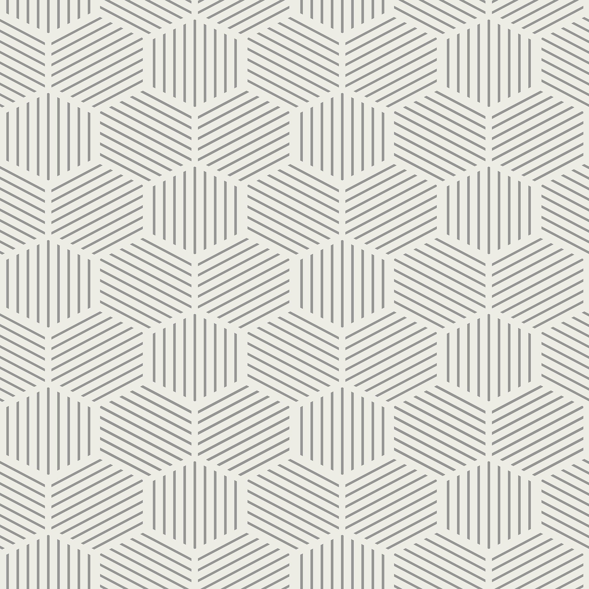 Veer Decor Striped Hexagonal Mosaic Peel And Stick Wallpaper