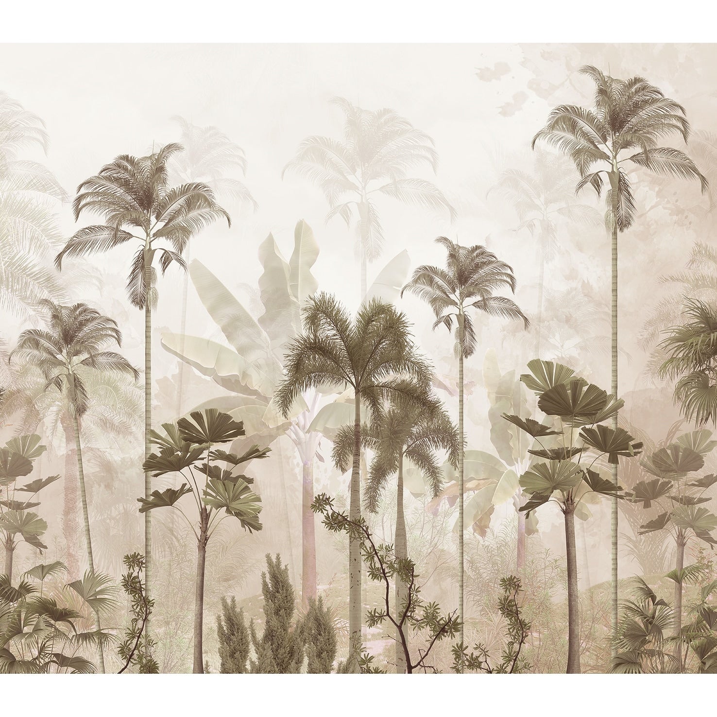 Veer Decor Vintage Tropical Palms Wall Mural