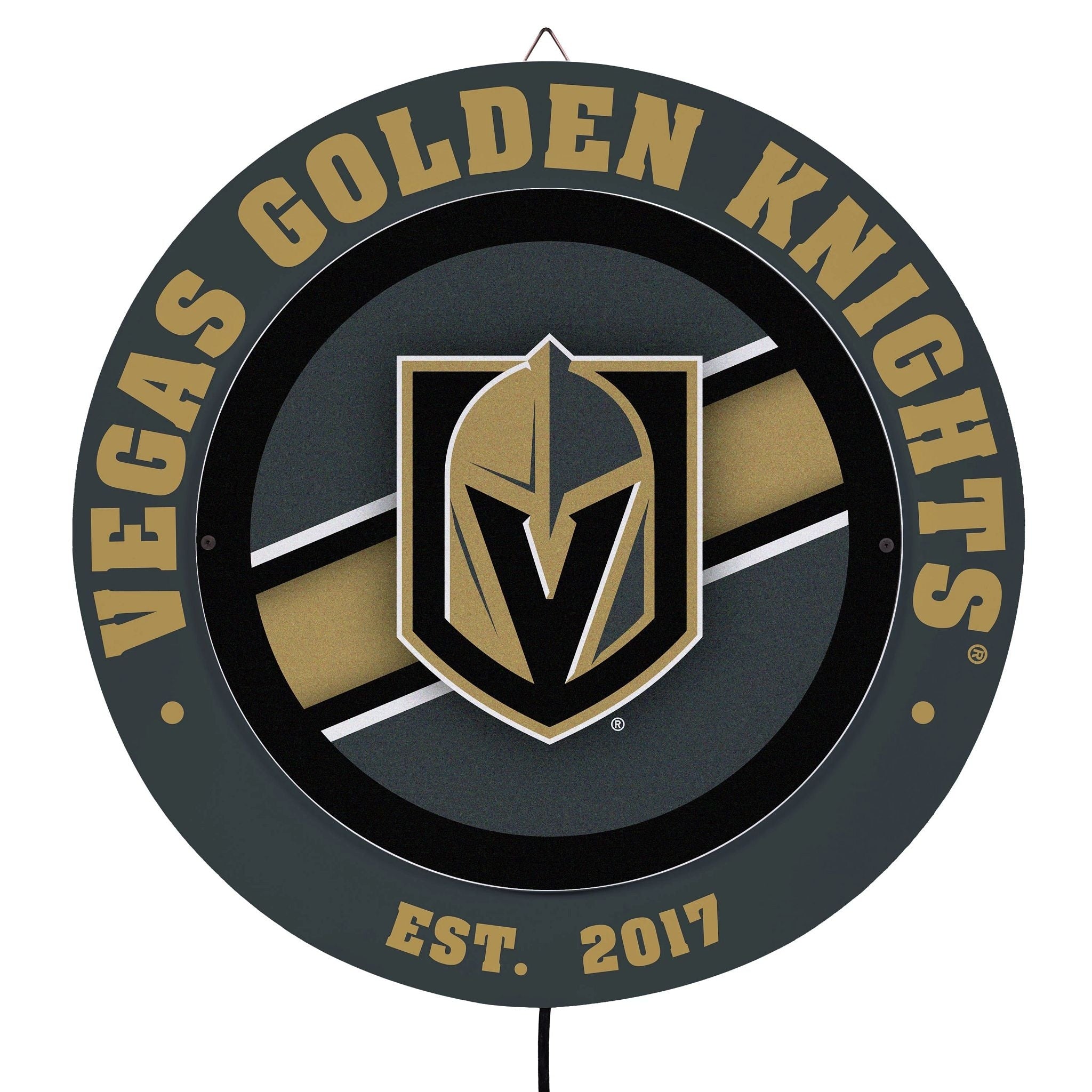 Vegas Golden Knights Led Metal Lit Wall Sign Decor