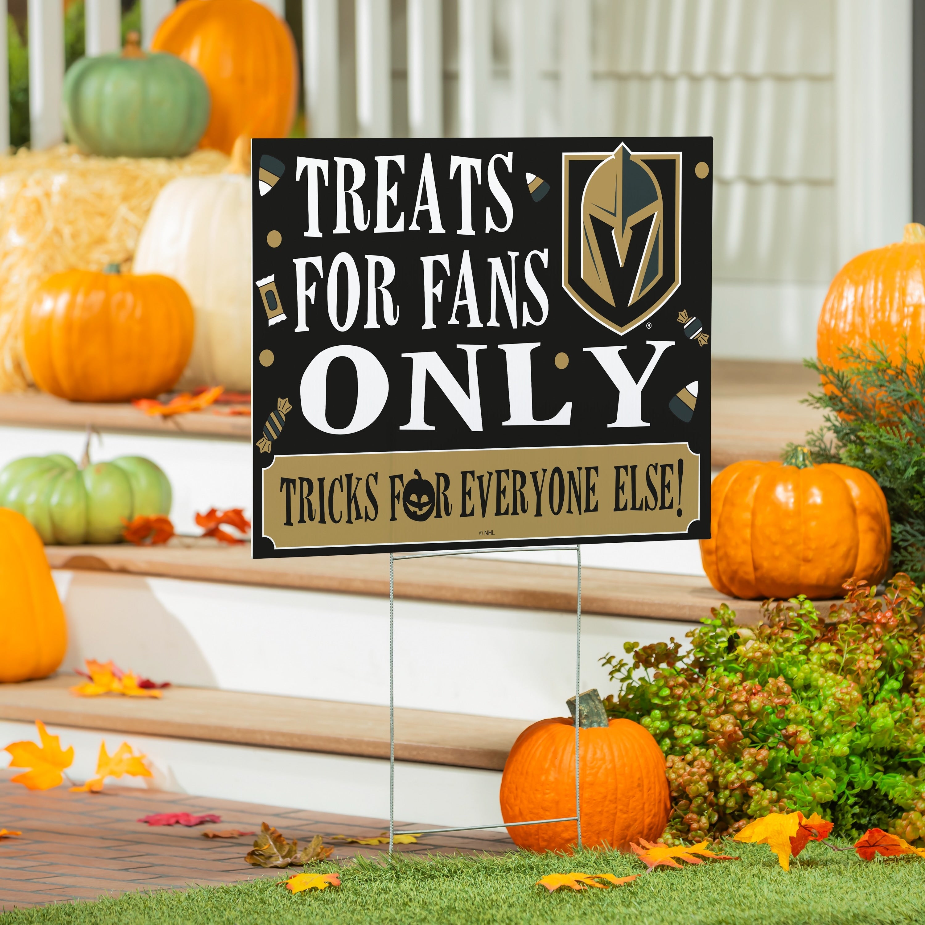 Vegas Golden Knights Yard Sign Halloween Treats For Fans
